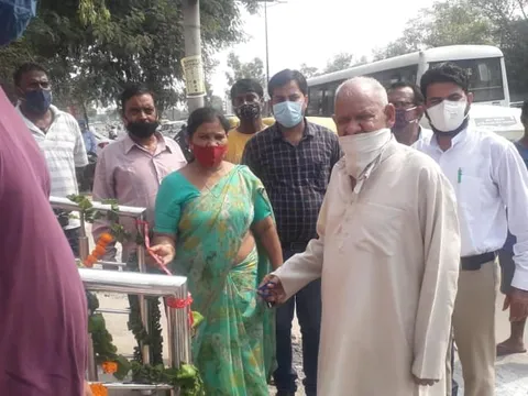 किलोकरी रिंगरोड पर शौचालय का उद्घाटन — 2