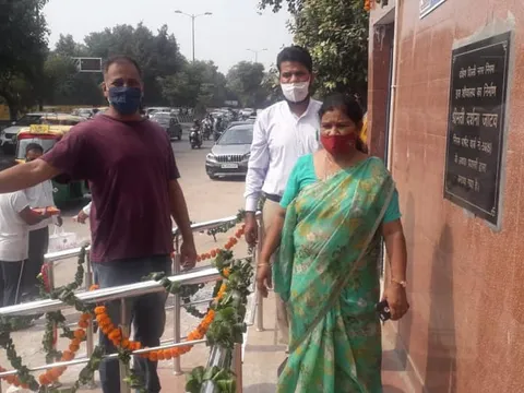 किलोकरी रिंगरोड पर शौचालय का उद्घाटन — 4