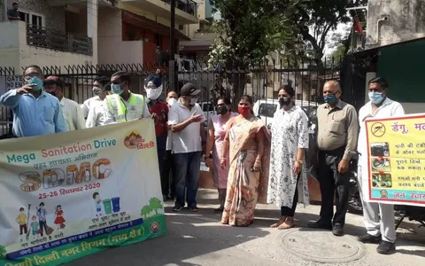 सिद्धार्थनगर अंडरपास एवं पॉकेट बी और सी में दो दिवसीय सफाई अभियान