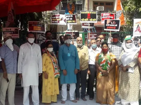 अंबेडकर पार्क में हाथरस पीड़िता को इंसाफ दिलाने हेतु सत्याग्रह — 5