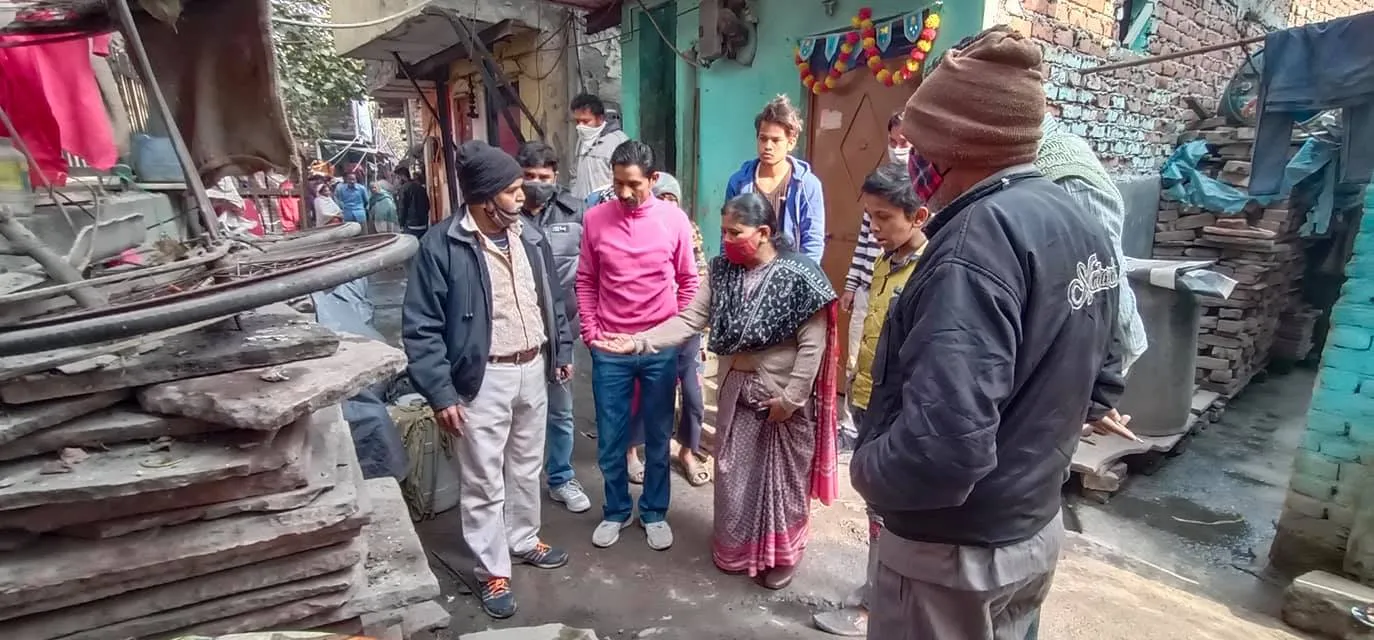 आईजी कैंप-2 में जल निकासी सफाई हेतु विभागीय दौरा — तस्वीर 4 में से 5