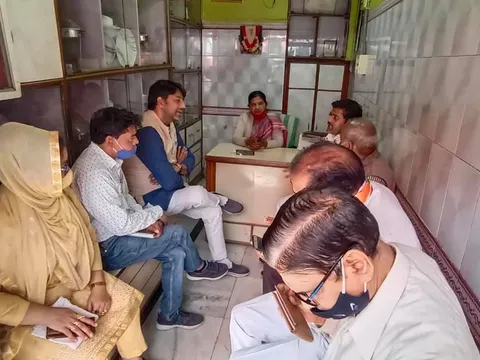 कल्याणपुरी उपचुनाव: कांग्रेस प्रत्याशी के कार्यालय का शुभारंभ — 4
