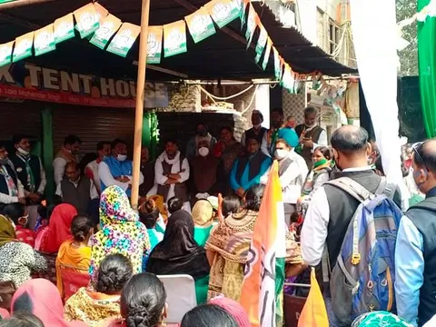 कल्याणपुरी उपचुनाव: कांग्रेस प्रत्याशी के कार्यालय का शुभारंभ — 5