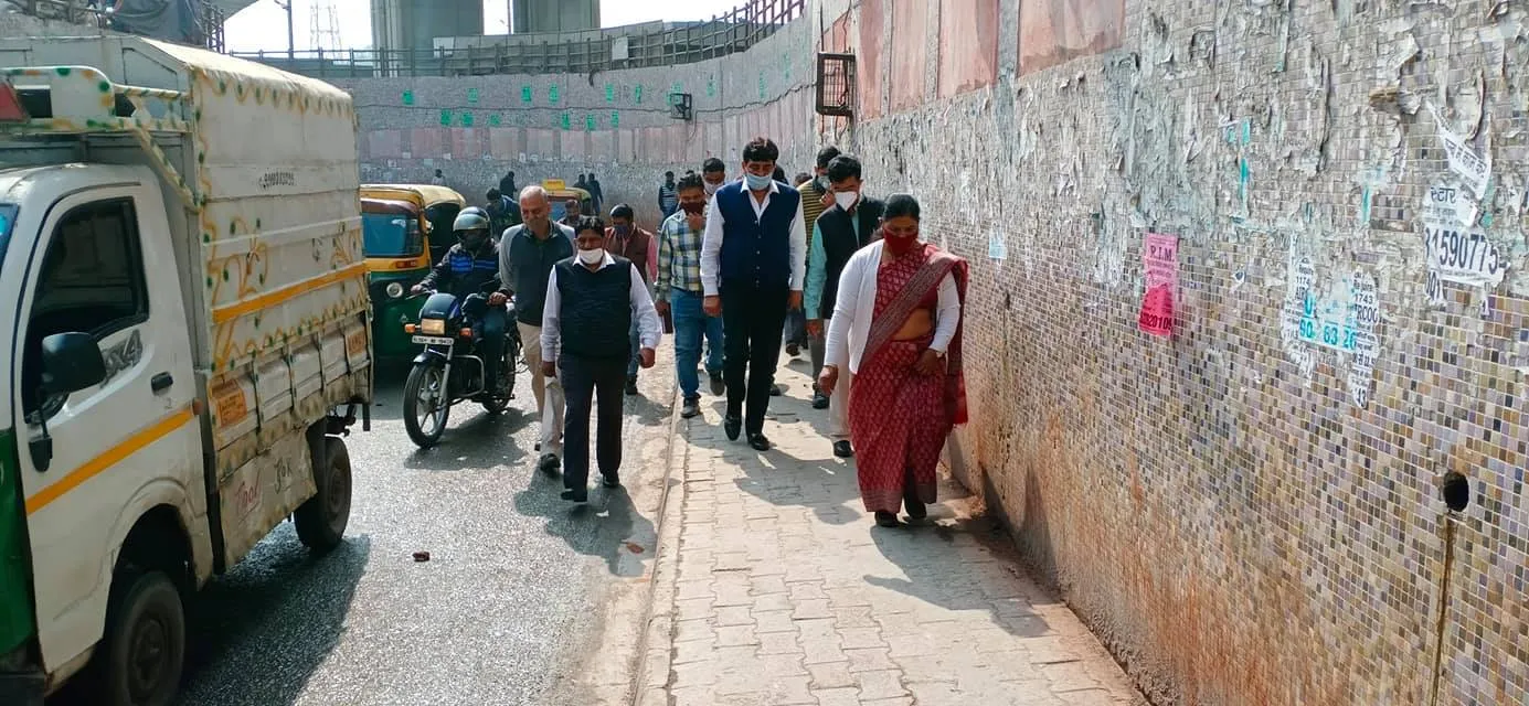 काले खां अंडरपास का निरीक्षण — तस्वीर 3 में से 5
