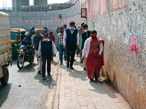 काले खां अंडरपास का निरीक्षण — 3
