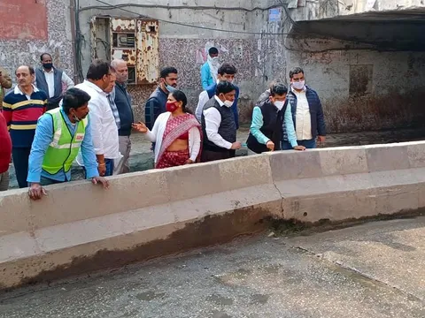 काले खां अंडरपास का निरीक्षण — 5