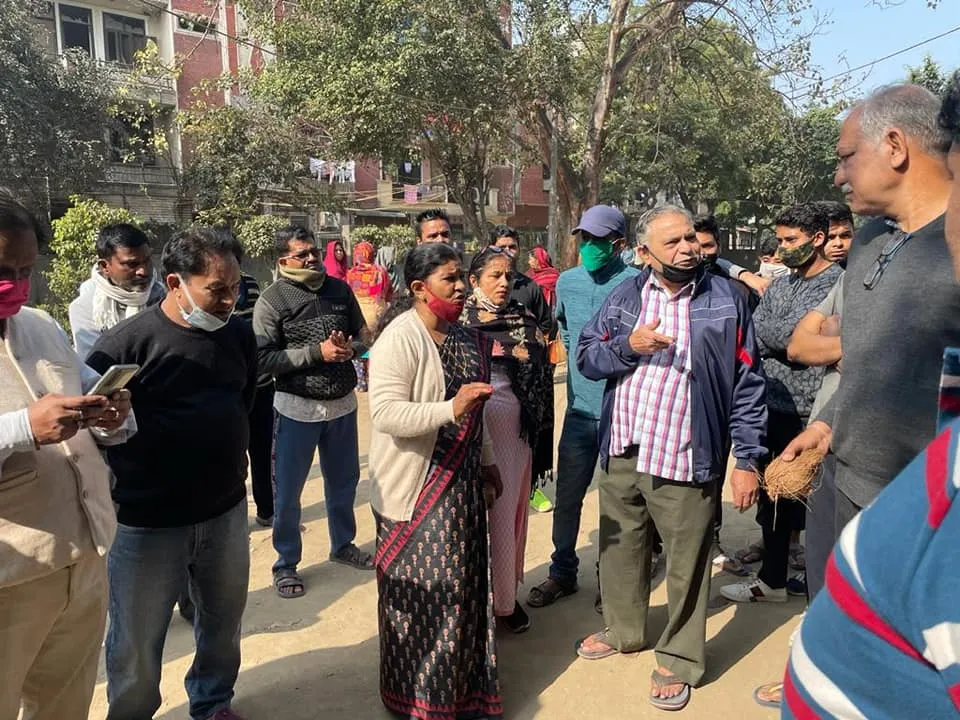 शालीमार धोबी बस्ती पार्क में नए फुटपाथ का उद्घाटन — तस्वीर 4 में से 5