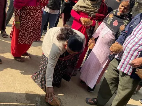 शालीमार धोबी बस्ती पार्क में नए फुटपाथ का उद्घाटन — 5