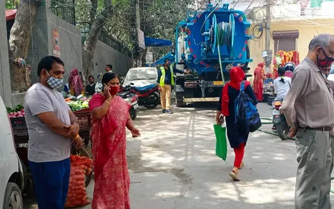 किलोकरी गांव में जलभराव की समस्या का समाधान