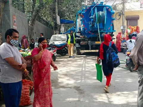 किलोकरी गांव में जलभराव की समस्या का समाधान