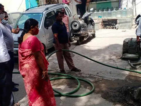 किलोकरी गांव में जलभराव की समस्या का समाधान — 4