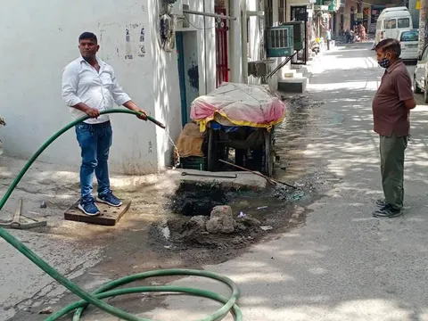किलोकरी गांव में जलभराव की समस्या का समाधान — 6