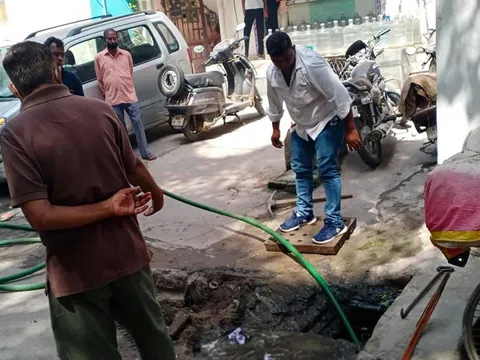किलोकरी गांव में जलभराव की समस्या का समाधान — 7