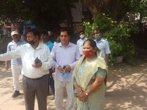 अम्बेडकर जयंती हेतु अम्बेडकर पार्क की सफाई और सजावट — 6