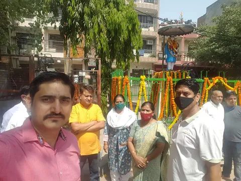 अम्बेडकर जयंती हेतु अम्बेडकर पार्क की सफाई और सजावट — 13