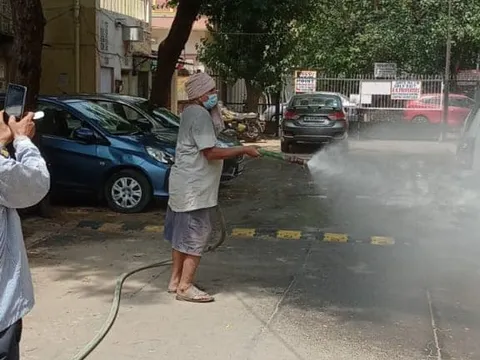 सनलाइट कॉलोनी I और सिद्धार्थ एक्सटेंशन पॉकेट C में सेनिटेशन अभियान — 23