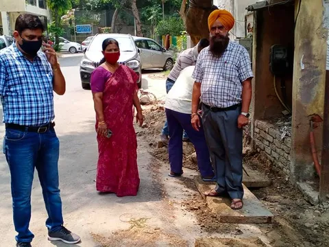 सिद्धार्थ एक्सटेंशन पॉकेट A में मानसून-पूर्व नाली सफाई अभियान — 2