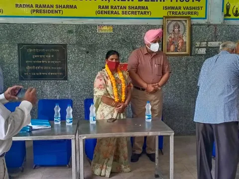 सनलाइट कॉलोनी-2 सीनियर सिटीजन हट में जन्मदिन समारोह — 5