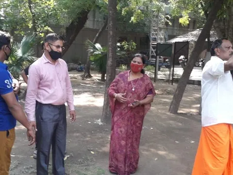 सनलाइट कॉलोनी-2 स्टोर वाले पार्क का आरडब्ल्यूए संग निरीक्षण — 3