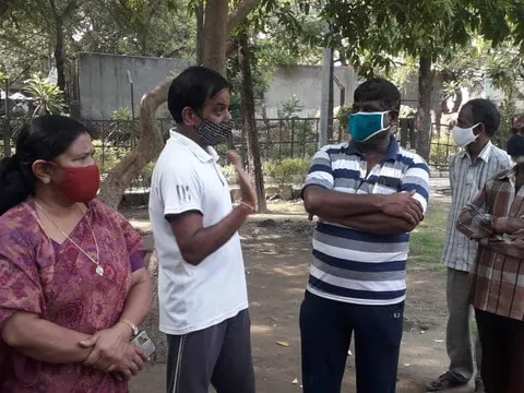 सनलाइट कॉलोनी-2 स्टोर वाले पार्क का आरडब्ल्यूए संग निरीक्षण — 6