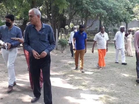 सनलाइट कॉलोनी-2 स्टोर वाले पार्क का आरडब्ल्यूए संग निरीक्षण — 8