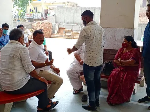 सराय काले खां शिव मंदिर में पूजा-अर्चना एवं आरडब्ल्यूए संग निरीक्षण — 22