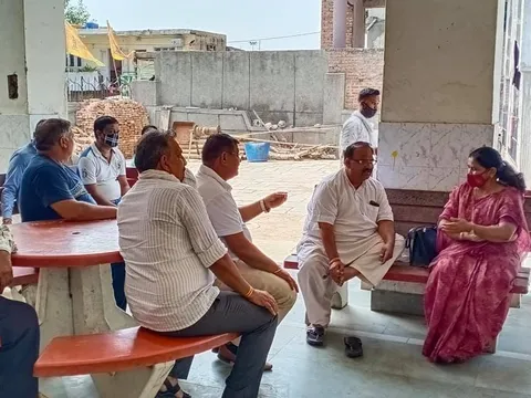 सराय काले खां शिव मंदिर में पूजा-अर्चना एवं आरडब्ल्यूए संग निरीक्षण — 23