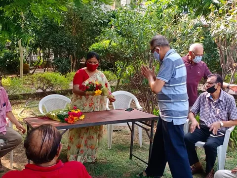 सिद्धार्थ एनक्लेव ट्राएंगल पार्क में नए आरडब्ल्यूए सदस्यों का स्वागत — 12