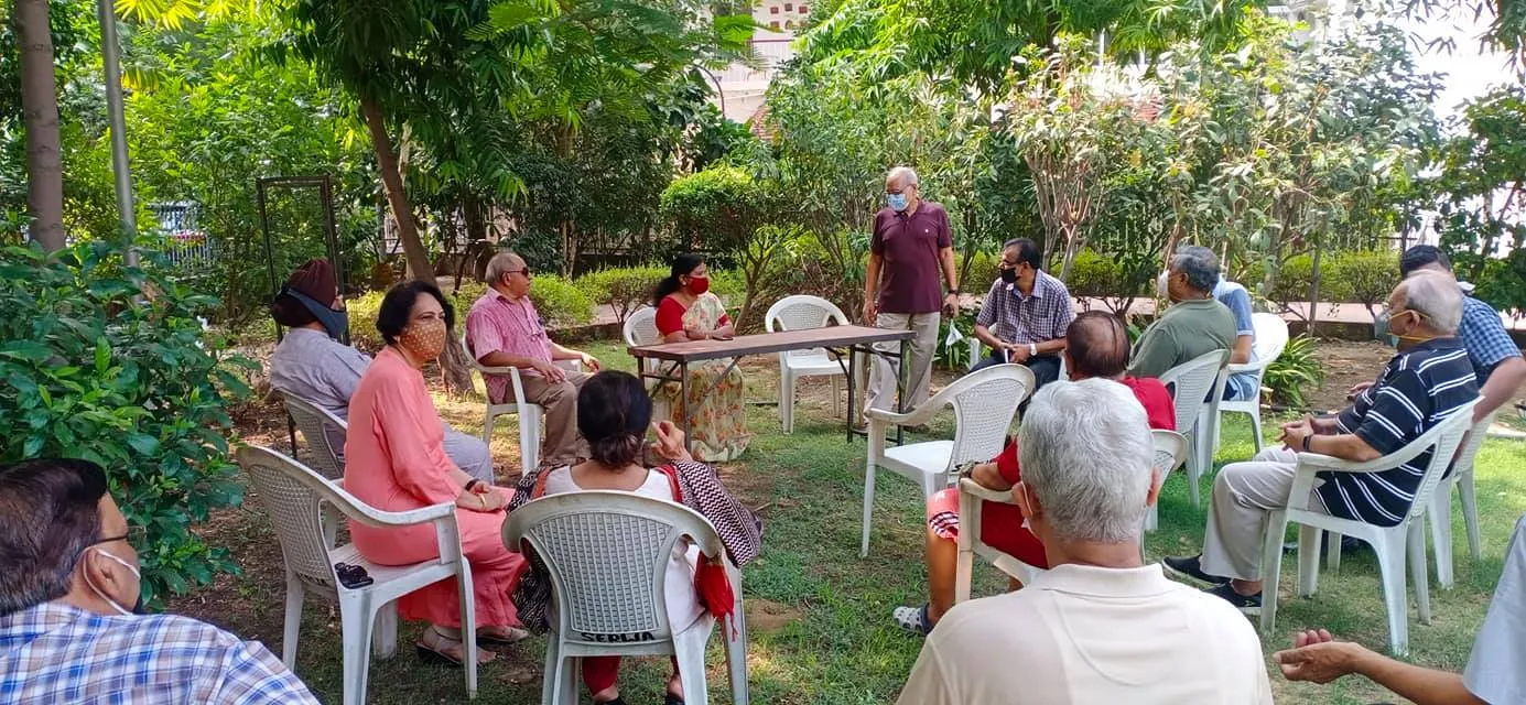 सिद्धार्थ एनक्लेव ट्राएंगल पार्क में नए आरडब्ल्यूए सदस्यों का स्वागत — तस्वीर 18 में से 18