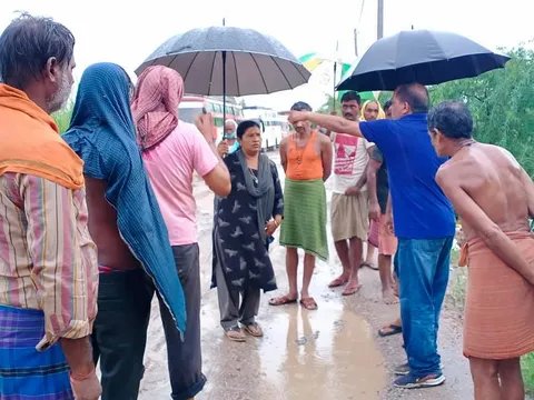 सराय काले खां ग्यासपुर झुग्गियों में बारिश के पानी की तुरंत निकासी — 8