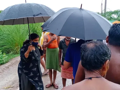 सराय काले खां ग्यासपुर झुग्गियों में बारिश के पानी की तुरंत निकासी — 12
