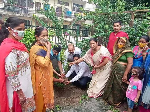 ज्ञानचंद पार्क में शीला दीक्षित जी की पुण्यतिथि पर वृक्षारोपण — 2