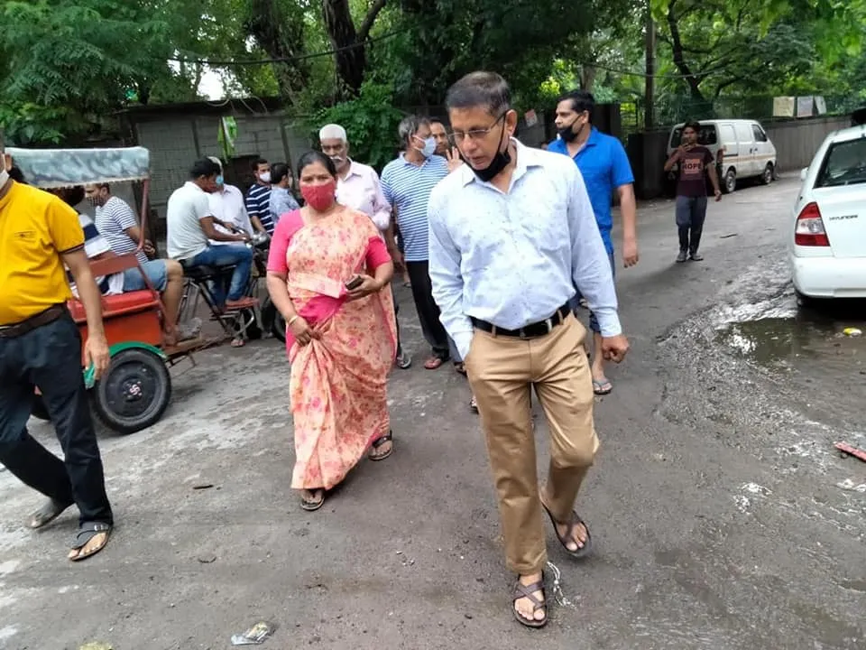 भगवान नगर व सिद्धार्थ नगर में जलभराव की समस्या पर निरीक्षण — तस्वीर 2 में से 13