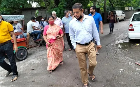भगवान नगर व सिद्धार्थ नगर में जलभराव की समस्या पर निरीक्षण