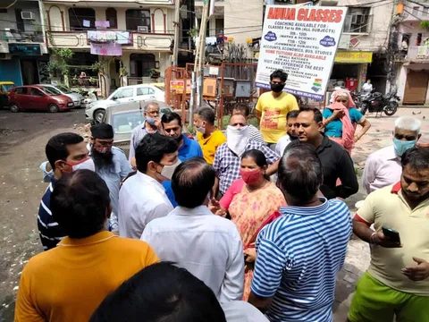 भगवान नगर व सिद्धार्थ नगर में जलभराव की समस्या पर निरीक्षण — 4
