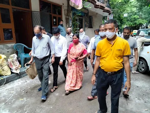 भगवान नगर व सिद्धार्थ नगर में जलभराव की समस्या पर निरीक्षण — 6