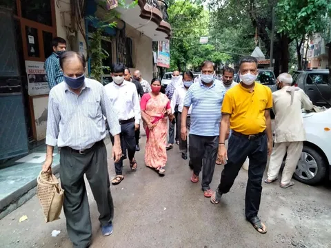 भगवान नगर व सिद्धार्थ नगर में जलभराव की समस्या पर निरीक्षण — 7