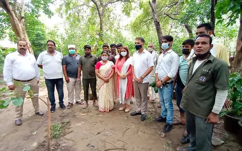राजीव गांधी स्मृति वन में शीला दीक्षित जी की पुण्यतिथि पर वृक्षारोपण