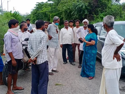 बेला गांव व मूलचंद बस्ती में जलभराव समस्या पर मुलाकात — 2