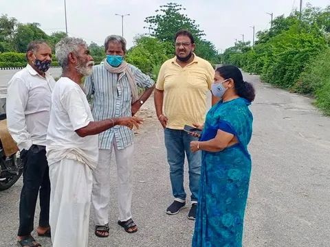 बेला गांव व मूलचंद बस्ती में जलभराव समस्या पर मुलाकात — 10