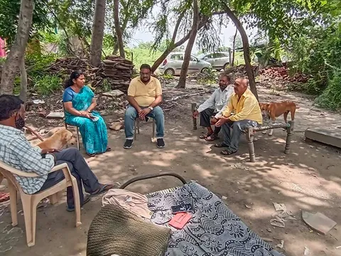बेला गांव व मूलचंद बस्ती में जलभराव समस्या पर मुलाकात — 13