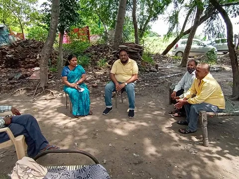 बेला गांव व मूलचंद बस्ती में जलभराव समस्या पर मुलाकात — 15
