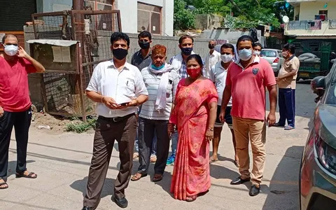 सराय काले खां डीडीए फ़्लैट का सुबह निरीक्षण