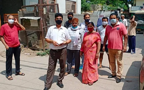 सराय काले खां डीडीए फ़्लैट का सुबह निरीक्षण