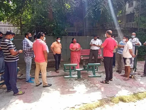 सराय काले खां डीडीए फ़्लैट का सुबह निरीक्षण — 4