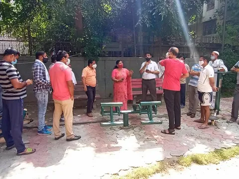 सराय काले खां डीडीए फ़्लैट का सुबह निरीक्षण — 5