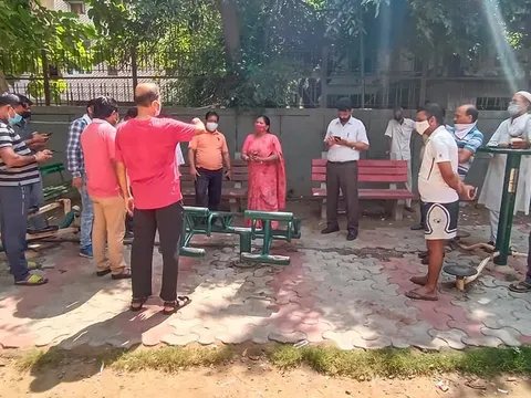 सराय काले खां डीडीए फ़्लैट का सुबह निरीक्षण — 6