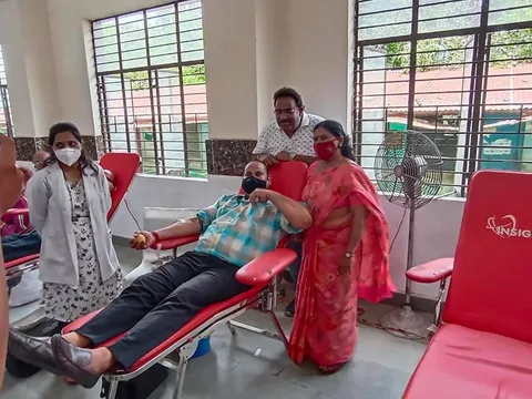 नगली रजापुर में युवा मंच फाउंडेशन द्वारा ब्लड डोनेशन कैंप — 7
