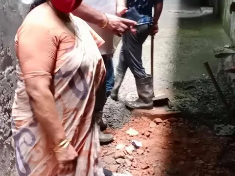 सराय काले खां चौपाल के आस-पास गलियों के नवनिर्माण का शुभारंभ — 5