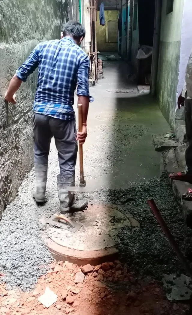 सराय काले खां चौपाल के आस-पास गलियों के नवनिर्माण का शुभारंभ — तस्वीर 8 में से 10